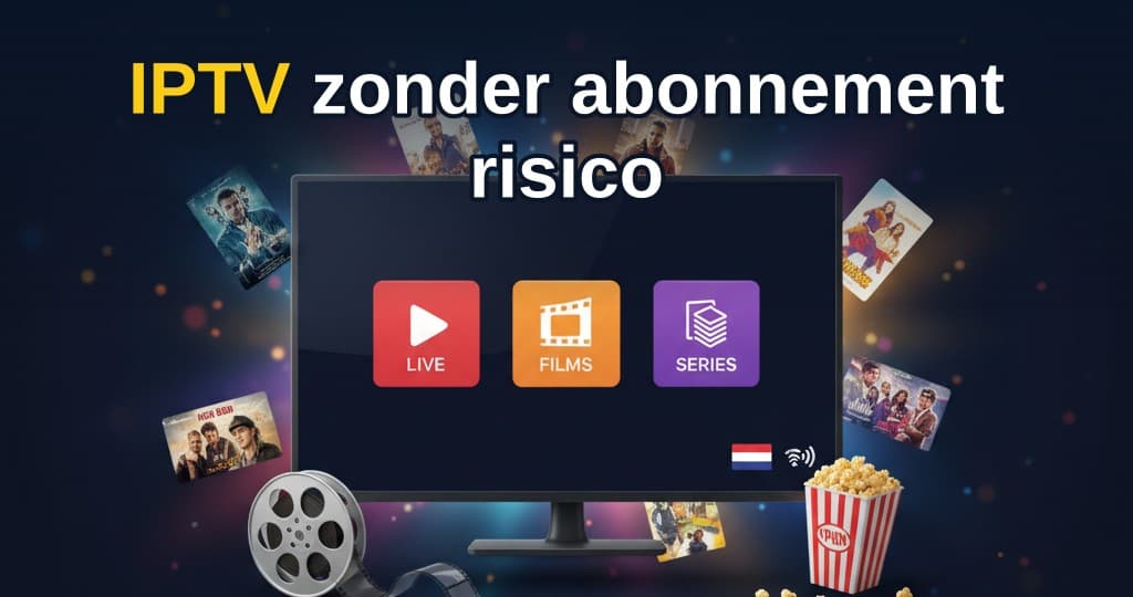 Waarschuwingsicoon met een verbroken tv-scherm en een slotje, symbool voor risico's van IPTV zonder abonnement